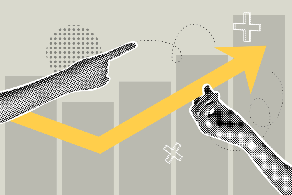 Graphic showing SaaS marketing analytics improvements